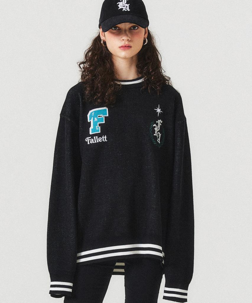 FALLETT Art Club Long Sleeve Knit Black