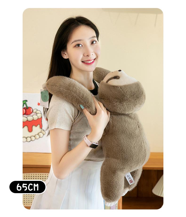 Adorable Pet Plush Toy: Soothing Lying Pose for Bedtime Hugs - Perfect Birthday Gift