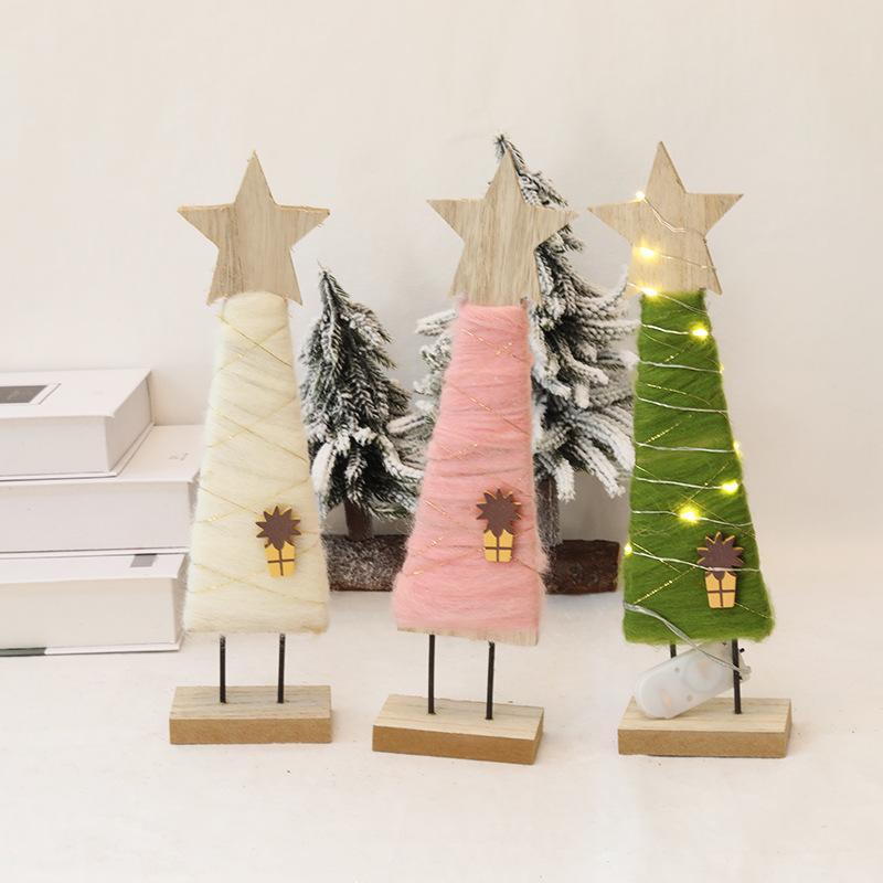 Christmas Wool Felt Ornaments Handmade Animal Figures for Xmas Tree Tabletop Window Display Holiday Home Decor