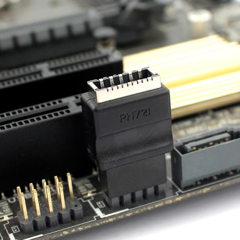 1-10PCS Motherboard Extension Adapter USB2.0 9pin Male To Type-E Female Adapter TYPE-E Interface Header Adapter for Desktop PC