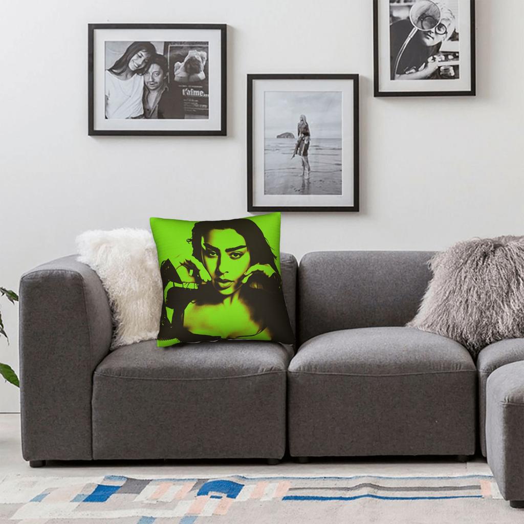 Charli Xcx Brat Pillow Case Custom Pillow Cover For Living Room Chair Cute Funny Cushion Cover