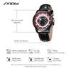SINOBI New Fashion Sports Mens Watches Stainless Steel Chronograph Man Quartz Wristwatches Luminous Hands Male's Calender Clock