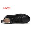Elevator Men Sneakers Height Increase Shoes for Men Casual Insole 8cm White Black Taller Shoes Male Leisure Sports Plus Size
