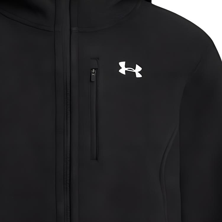 Under Armour BF Hooded Warm Comfortable Stylish Jacket Men Jacket Black 1389307-001