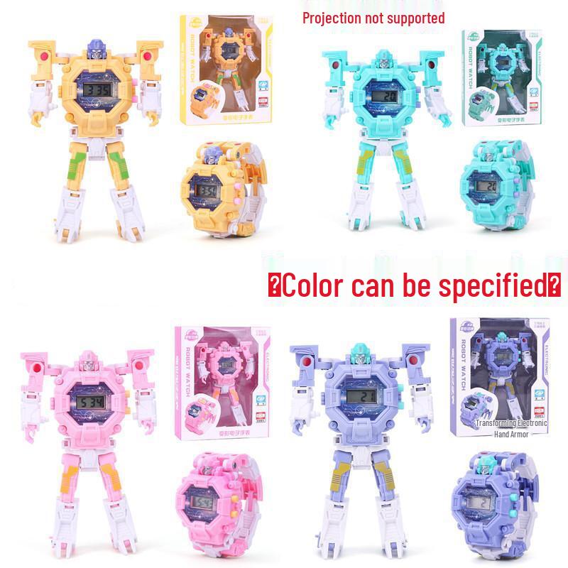 

Детские мультяшные проекционные часы - Деформируемая электронная игрушка для детей 3-5 лет