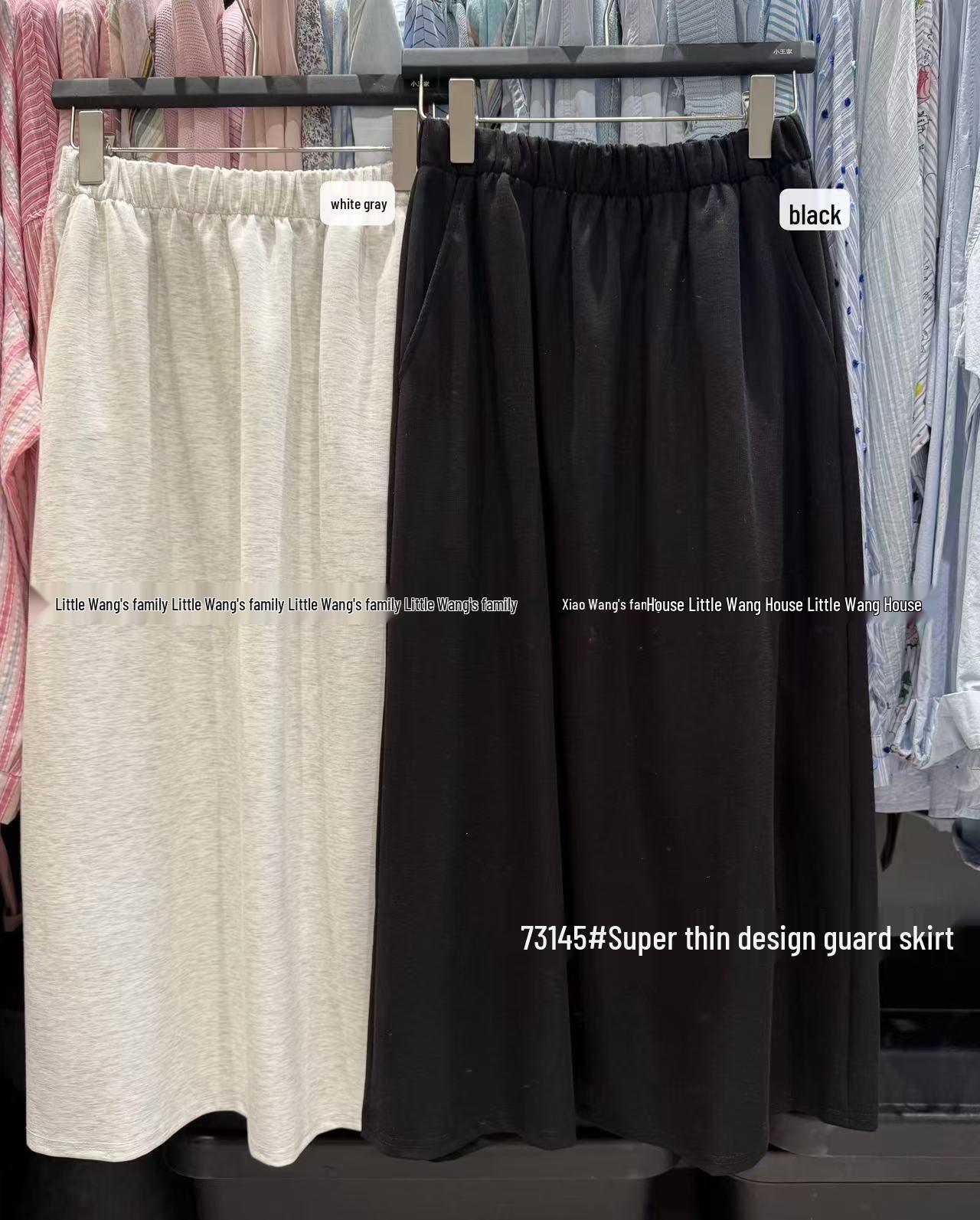 

Летнее свободное повседневное платье-свитшот большого размера с высокой талией от Сяо Ван White-Grey