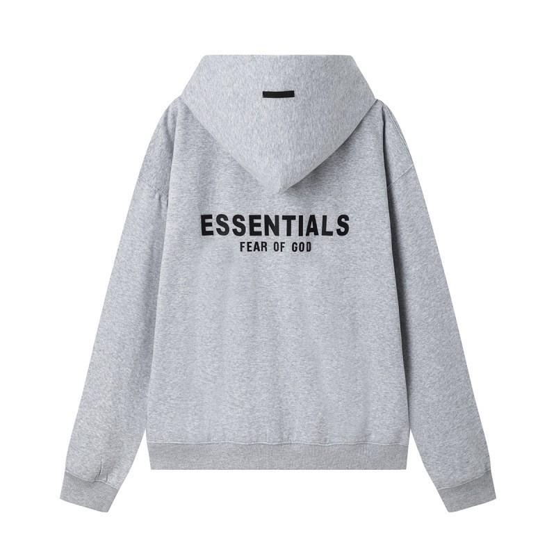FEAR OF GOD ESSENTIALS Flocked Letter Hoodie Loose Fit Fleece Sweatshirt Men Women