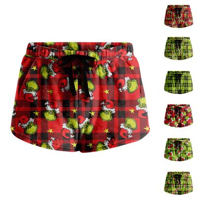 Women's Soft Stretch Flannel Short Side Pocket Drawstring Casual Pajama Pants Soft Pajama Pants