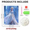 Disney Snow Princess DIY Artificial Pearl Diamond Art Set  A Diamond Dot Painting for Home Decoration Gift