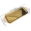 1 creative boat shaped fruit tray, creative metal lunar material snacks, chocolate, nut storage tray with lid.