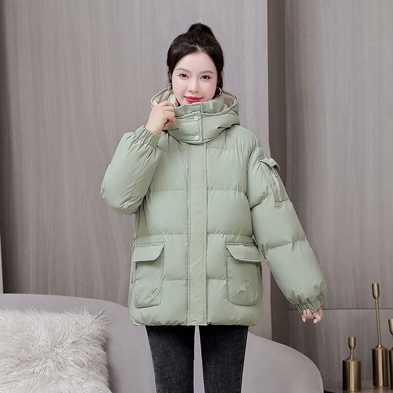 Autumn Winter Parkas Jacket Women's New Korean Loose Down Cotton Coat Female Hooded Thicken Warm Padded Casual Overcoat Ladies Tops