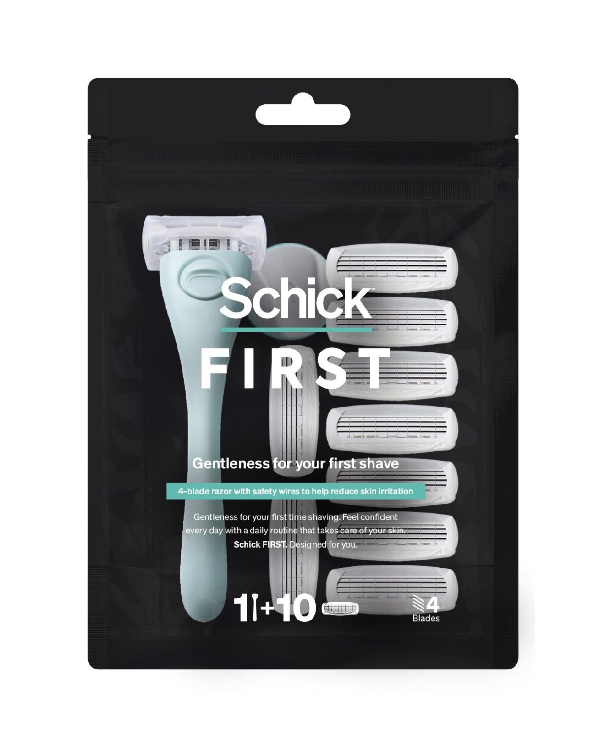 Schick First Handle + 10 Blades Special Set