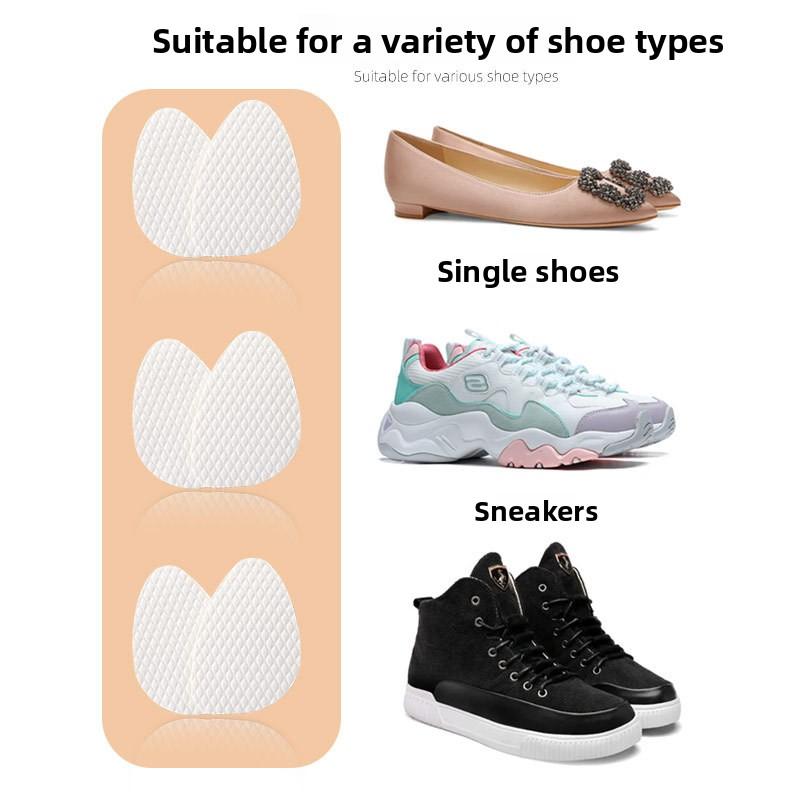 Latex Forefoot Pad High Heels Soft Shock Absorption Sweat Absorption Invisible Breathable Cool Wood Pulp Non-slip Half Size Pad