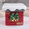 DIY Christmas Snow Capped Chimney Storage Box Mold Handmade Plaster Resin Christmas Chimney Silicone Casting Mold Xmas Decor