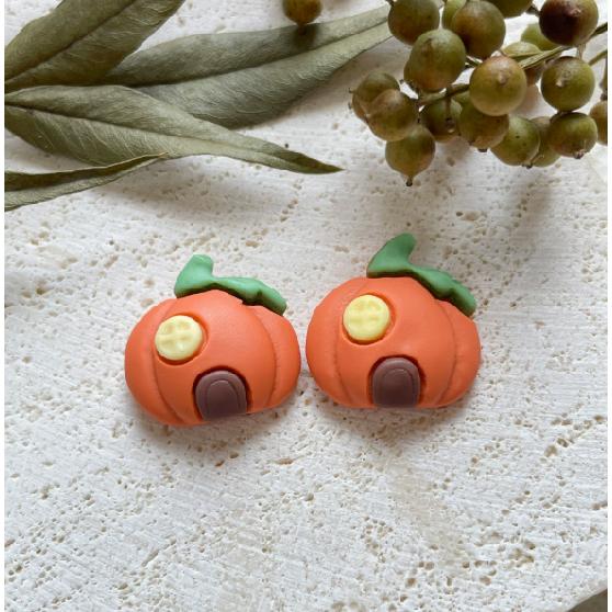 10/20pcs Resin Mini Halloween Pumpkin Miniature Flat-Backed Cabochons Fairy Garden Home Ornament DIY Craft Decoration