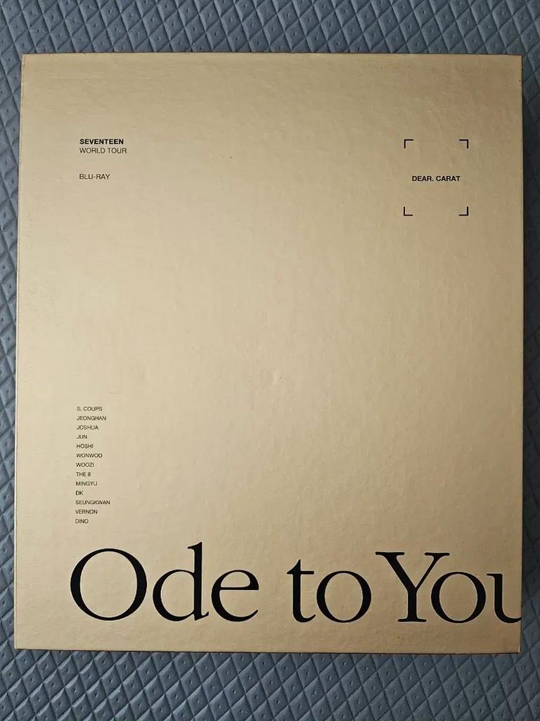 SEVENTEEN Ode to You Concert Blu-ray
