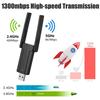 1300M WiFi Card USB 3.0 2.4G 5.8G Dual Band Stable Transmission Wireless Network Adapter for Laptop PC Gaming