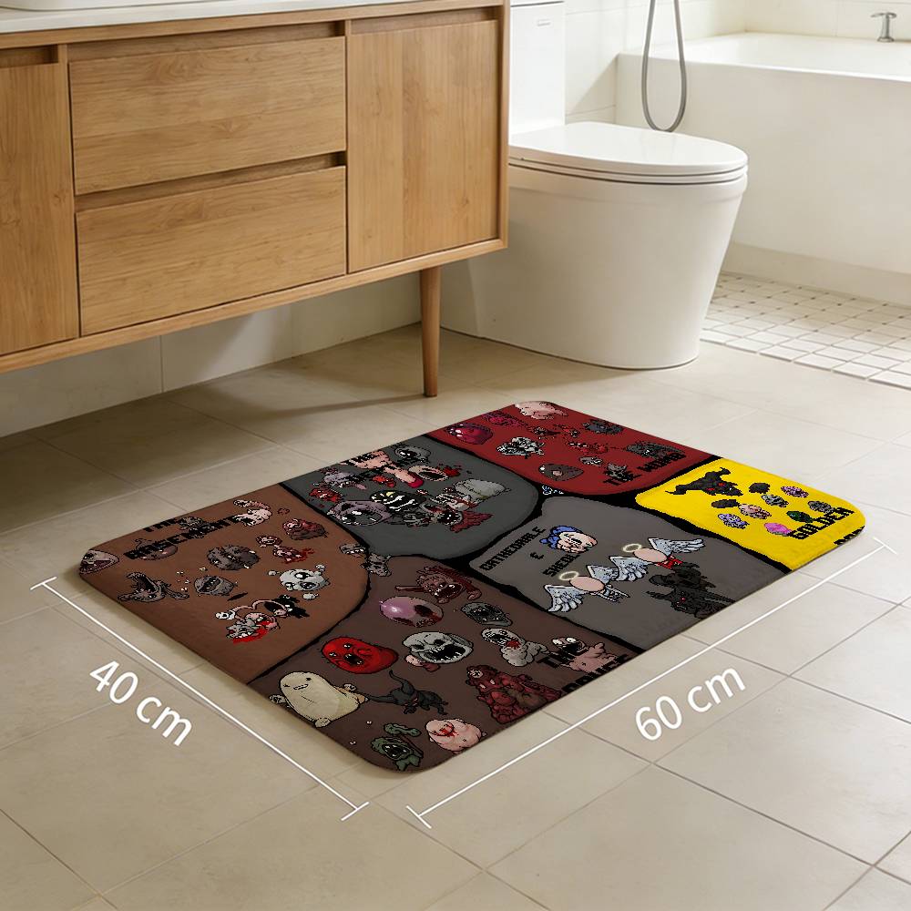 

Game The B-Binding Of Isaac Hallway Carpet Washable Non-Slip Living Room Sofa Chairs Area Mat Kitchen Doormat Area Rug 40x60cm