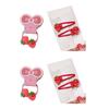Strawberry Hair Clip Glitter Women Kid Hairgrips Headdress Barrettes Glitter Hair Tie Sweet 2000s Girls Hairpins