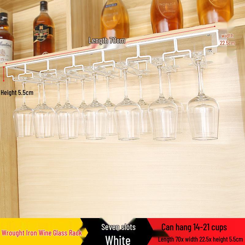 Red Wine Glass Hanging Rack for Stemware Display and Storage