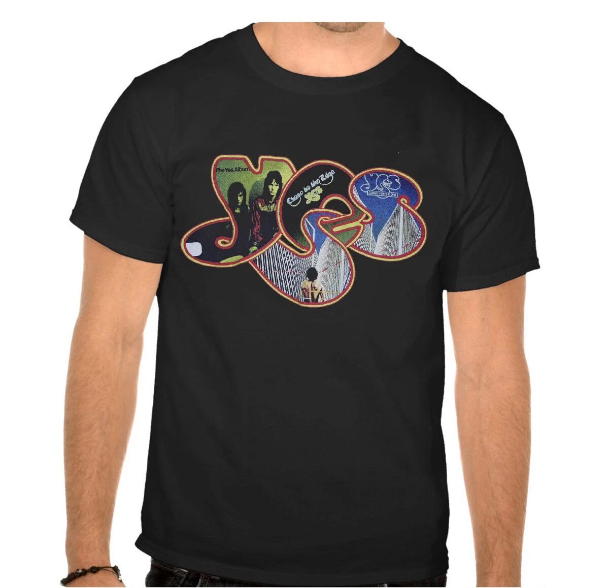 

YES ART ROCK Rock Band Rock Music Legends Black T-shirt -894- 4XL