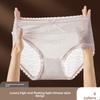 Ladies Summer Pure Sexy Lace 10A Bacteriostatic Pure Cotton Crotch Breathable Mid Waist Triangle Briefs