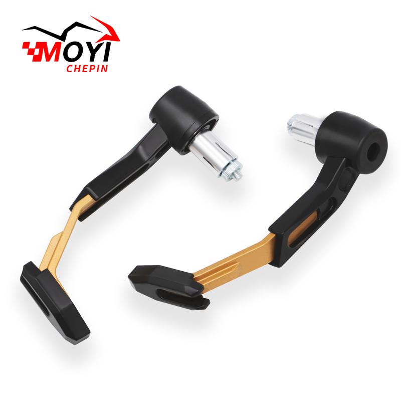 2PCS Handlebar Protectors Windproof Anti-Fall Lever Guard with Aluminum Stiffener For Motorcycle Scooter Mountain E-Bike Brake