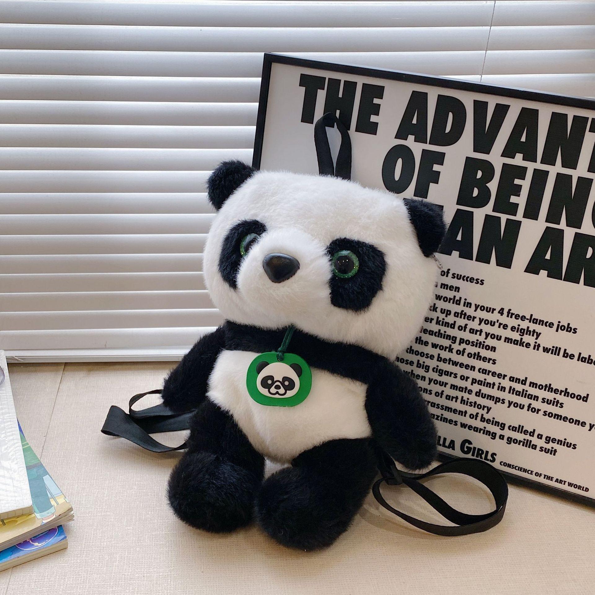 

Милая сумка-мессенджер с пандой, плюшевая игрушка, мультяшная сумка для мобильного телефона, кукла-панда, милые имитированные волосы 30cm