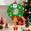 DIY Felt Shaking Joy Keychain Christmas Handmade Decorative Hanging Ornament Santa Claus Snowman Door Hanging Supplies