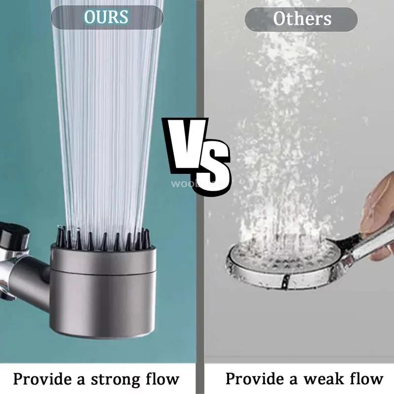 Shower Head for Bathroom Shower Knobs Shower Head Filtered Household Adjustable High Pressure Water Massage Head