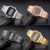 Led Stainless Steel Band Watch Luxury Waterproof Retro Digital Sports Watch Men Women Luminous Electronic Wrist Watch Clock Gift