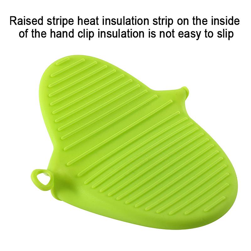 Guantes de silicona resistentes al calor con pinzas aislantes, antiadherentes, antideslizantes, para ollas y ollas, para cocinar y hornear.