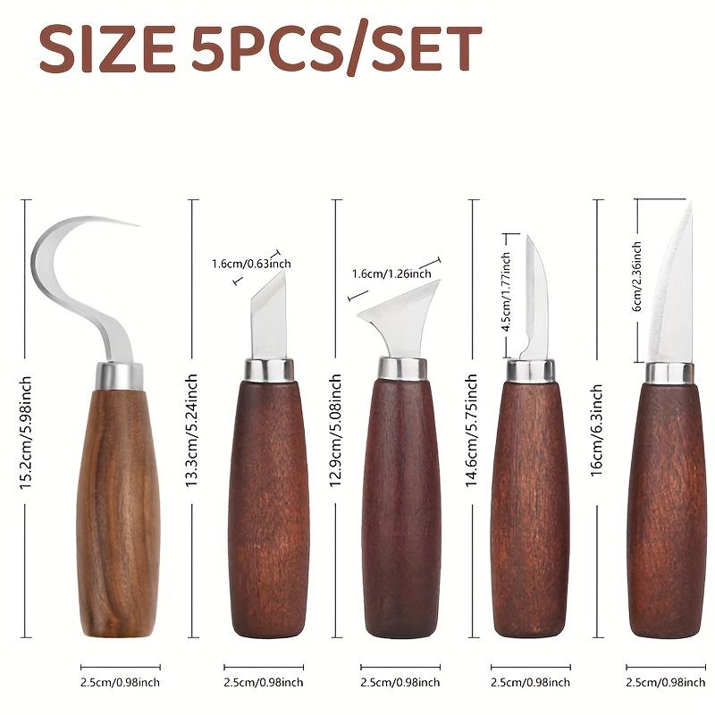 Heavy-Duty Carbon Steel Carving Knife Set, Exquisite And Durable Carving Tools, Woodworking Tool Set Tool Kit
