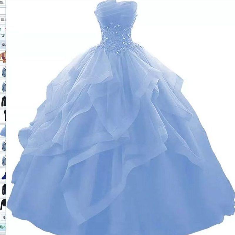 Hochzeitskleid flauschiger Rock komplett Braut große Größe Studio neu schwangere Frauen schlank Koreanisch 1011 Hochzeitskleid Neckholder