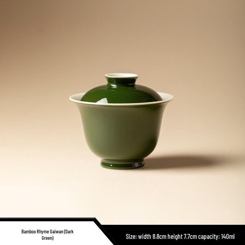 Pink Ceramic Gaiwan Tea Set for Gongfu Brewing - Customizable Logo