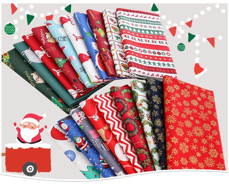 100% Cotton Flower Dot Printed Fabric, Patchwork Sewing Craft Material for DIY Tilda