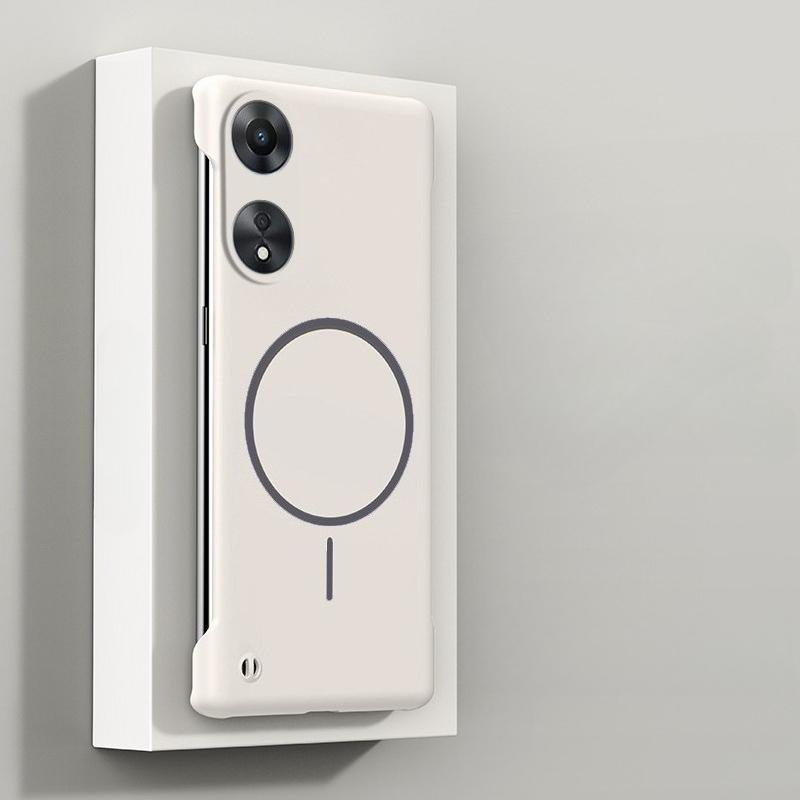 Ultra Thin Frameless Magnetic Case for OPPO A1 A98 A58 4G A55 A54 A18 A38 A17 A17K Magsafe Hard PC Matte Cover Shell Funda