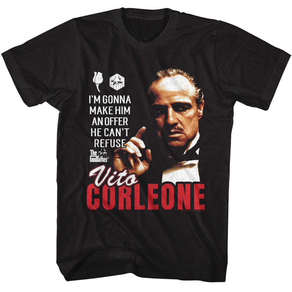 The Godfather Vito Corleone Make Him An Offer He Can t Refuse Men T Shirt XXL