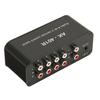 4 Way RCA Switcher Multifunctional 4 in 1 Out RCA Stereo Switch Selector with IR Remote Control for 