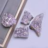 Electroplated Amethyst Cluster: Natural Purple Crystal Raw Stone Desktop Ornament
