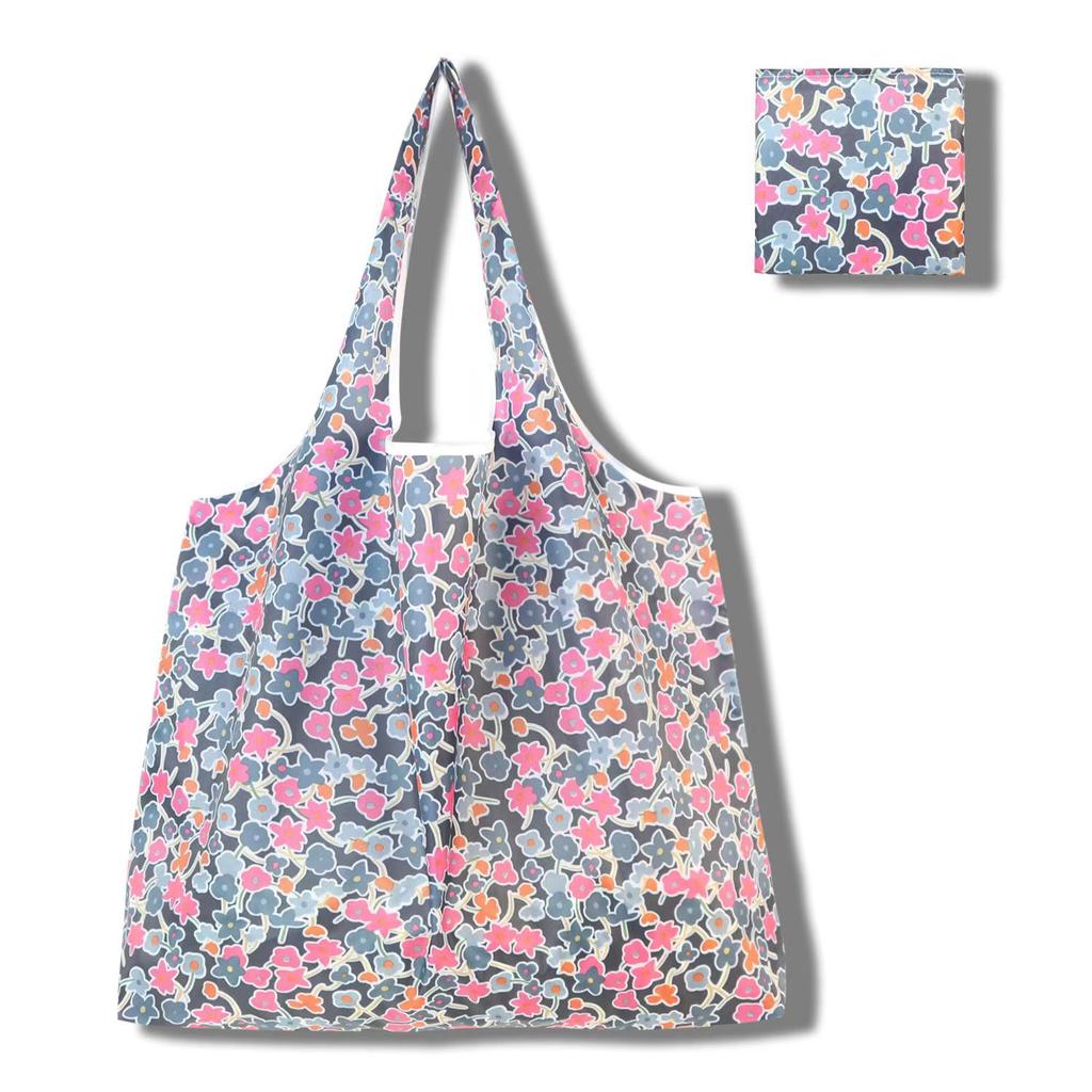 Eco-Friendly Large Capacity Foldable Tote Bag - Creative, Portable, Printed, and In Stock
