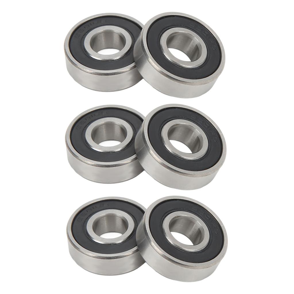 6Pcs 6201 Sealed Bearing High Carbon Steel Car Ball Bearing for Electric Motors Power Tools Vehicle