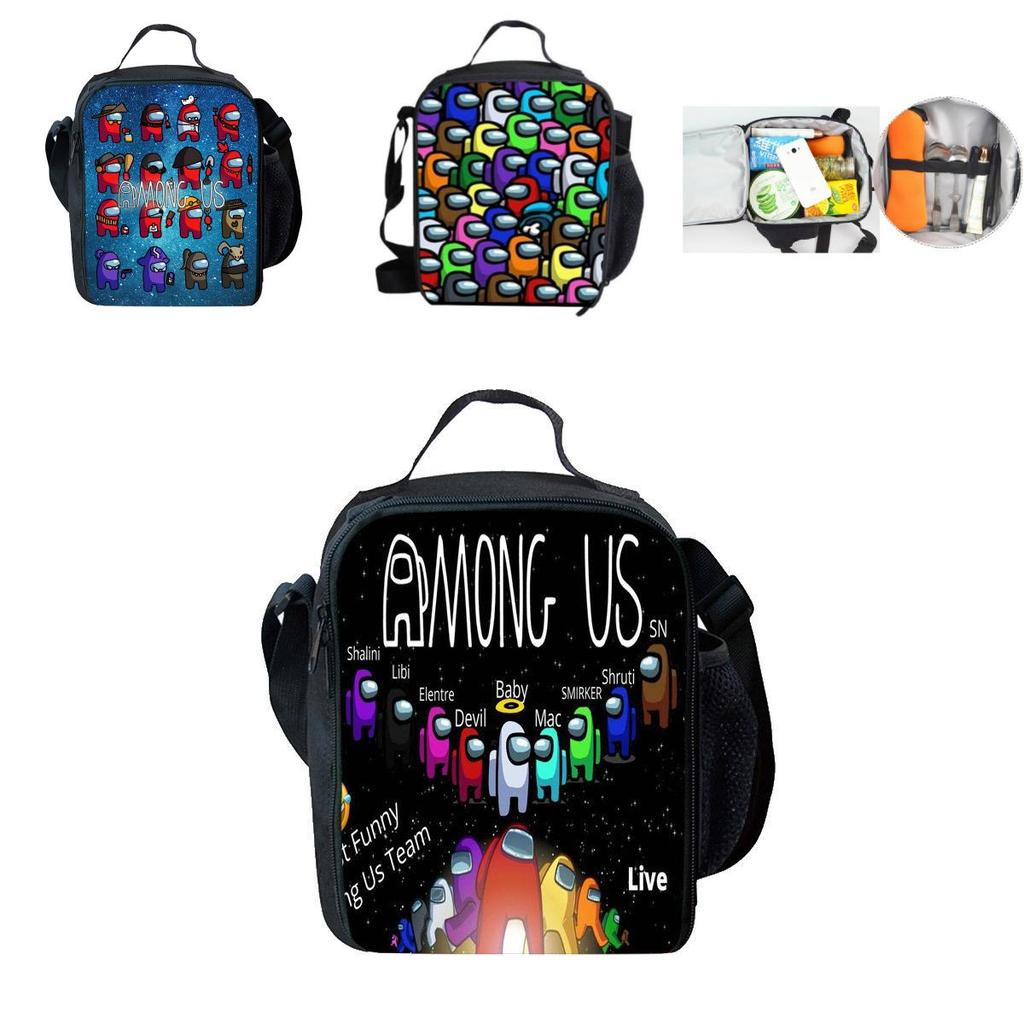 Versatile Three Piece School Backpack Set For Boys And Girls With Print Designs