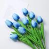 10 Pcs Artificial Tulip Flowers Faux PU Tulip Bouquet with Long Stem Real Touch Flower Arrangement for Wedding Table Centerpiece Mother's Day Spring