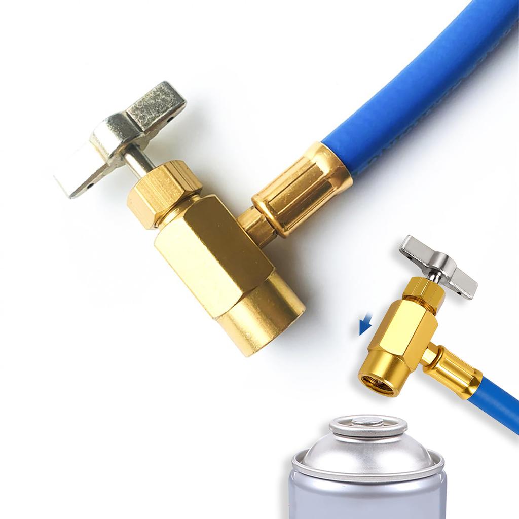 R134A Air Conditioning Refrigerant Charging Hose with Gauge Fits for Car AC Air Conditioning Refrigerant Charging Tool