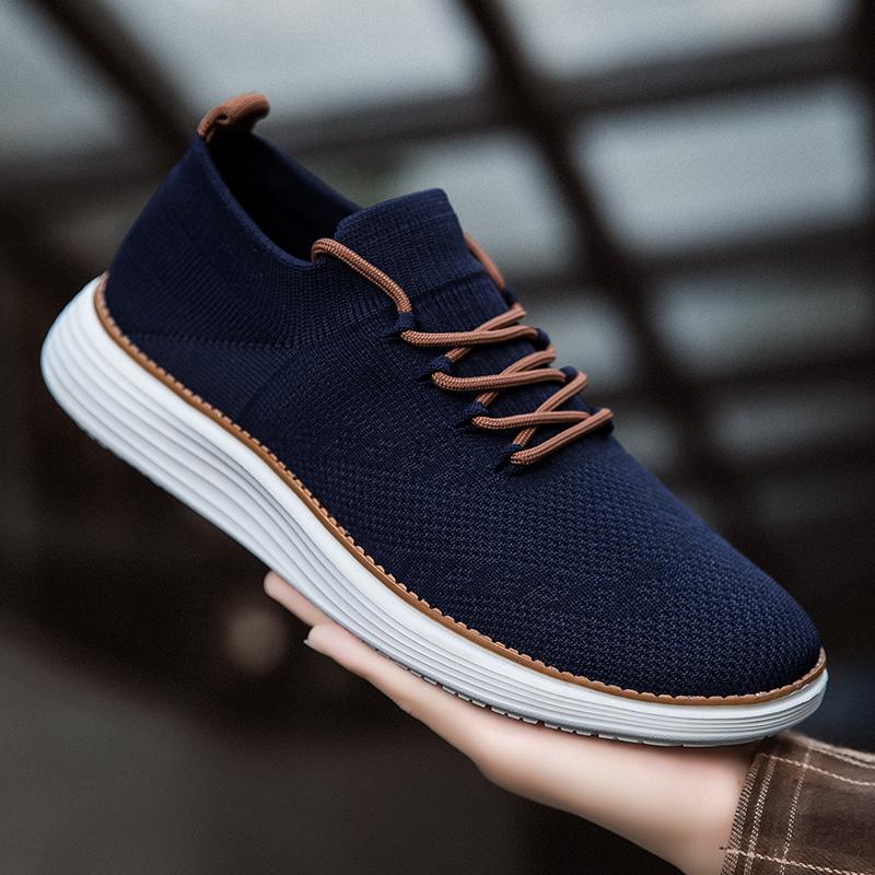 

Мужская повседневная спортивная обувь Новые модные кроссовки большого размера на толстой подошве для мужчин, легкие дышащие мужские туфли-лоферы 49