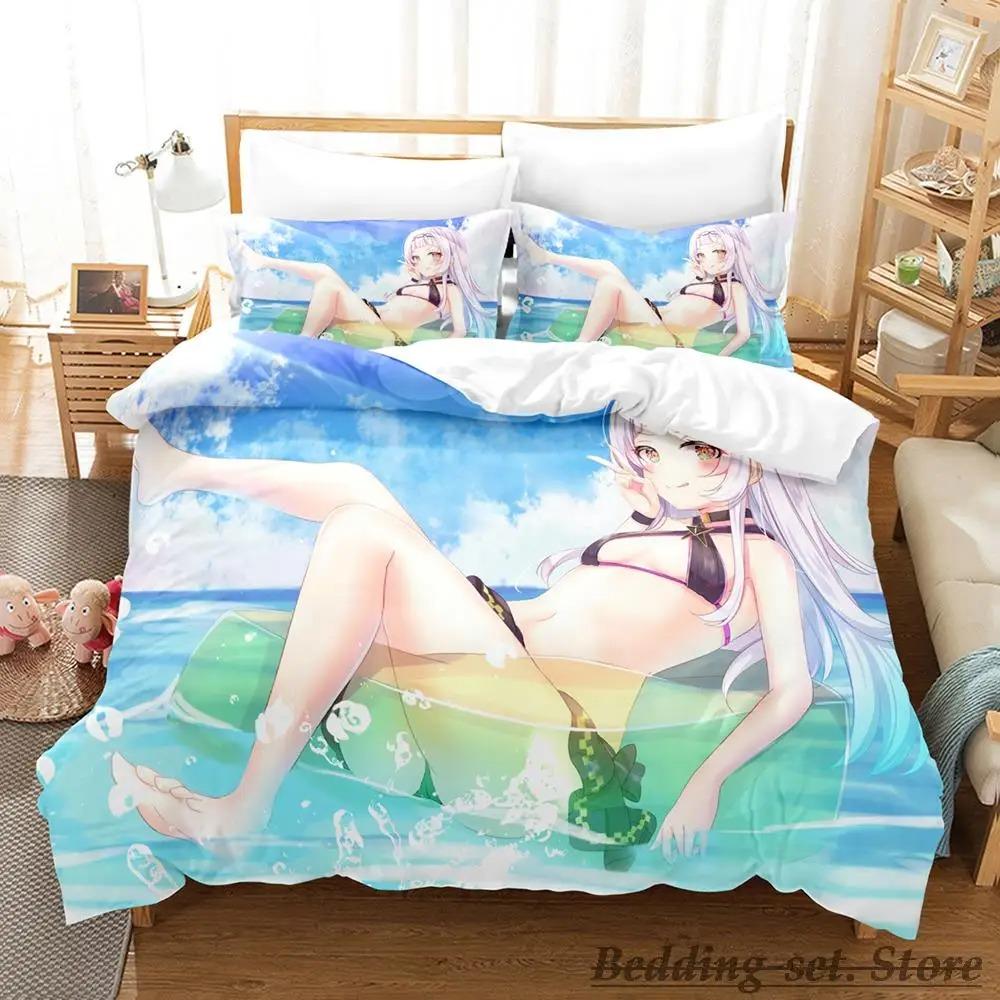 

Комплект постельного белья Murasaki Shion Single Twin Full Queen King Size Bed Set Adult Kid Bedroom Duvetcover Sets Anime Kawaii Girl Bed 70x133cm 2pcs