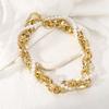 Imitation Pearl Pearl Chain Twine Necklace Korean Style Exaggerated Necklace  Women