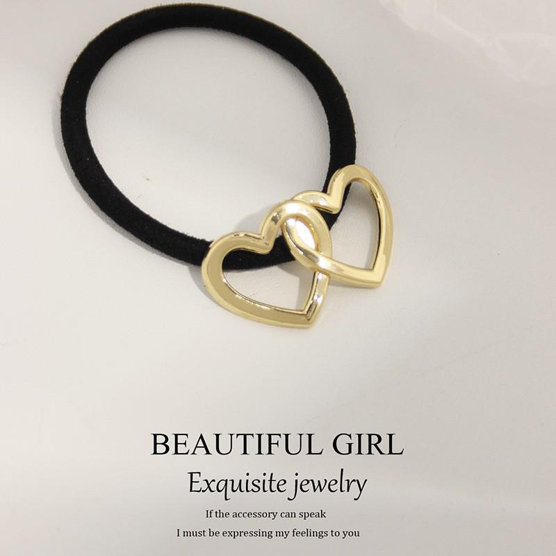 Minimalist Metal Hair Ring - New Korean Style High-End Ponytail Tie Rubber Band.