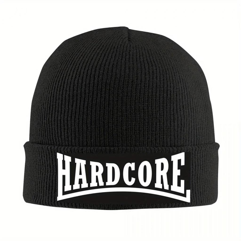 New Hardcore Warm Knitted Cap Fashion Bonnet Hat Autumn Winter Outdoor Beanies Hats For Unisex Women Adult